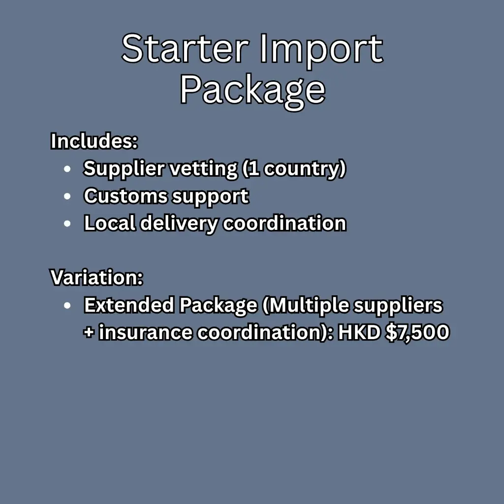 Starter Import Package