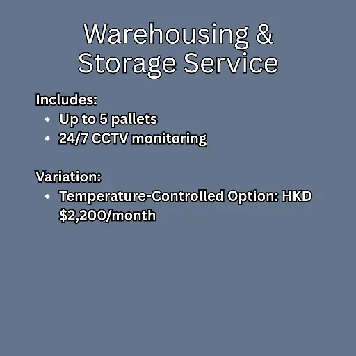 Warehousing & Storage Service (per month)