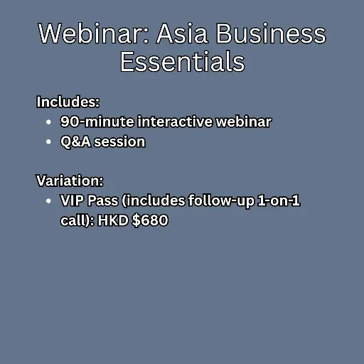 Webinar: Asia Business Essentials (per person)